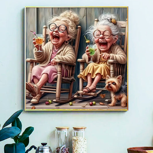 Sisters- Painting by Numbers -40x40cm