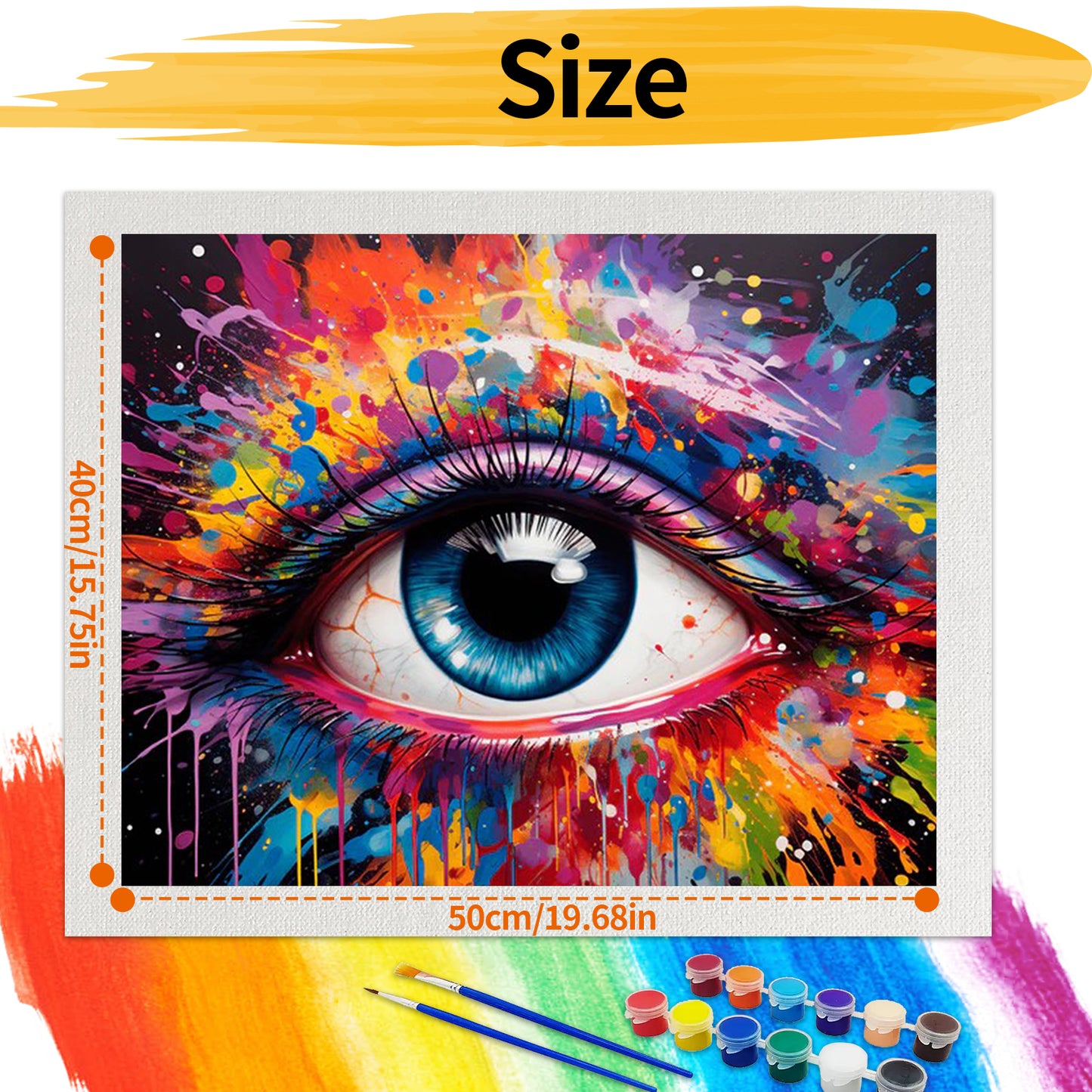 Eye - Paint by Numbers -50x40cm