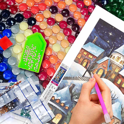 Igloo - Full Round Diamond Painting - 70x40cm
