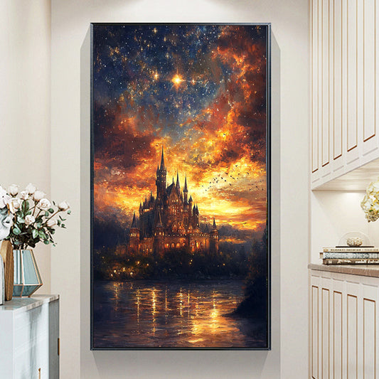 Castle- Full Round Diamond Painting - 40x70cm