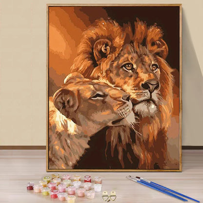 Lion - Paint by Numbers -40x50cm