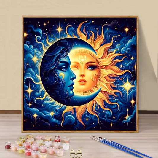 Sun Moon- Paint by Numbers -40x40cm