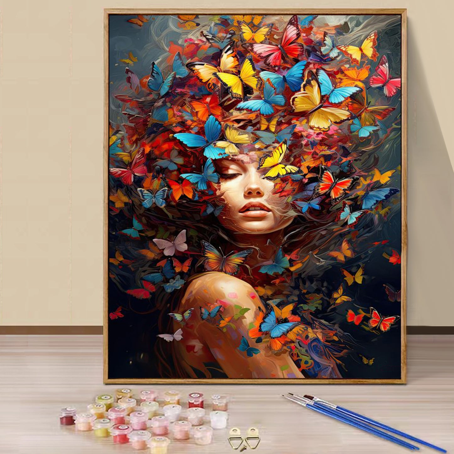 Butterfly Girl - Paint by Numbers -40x50cm