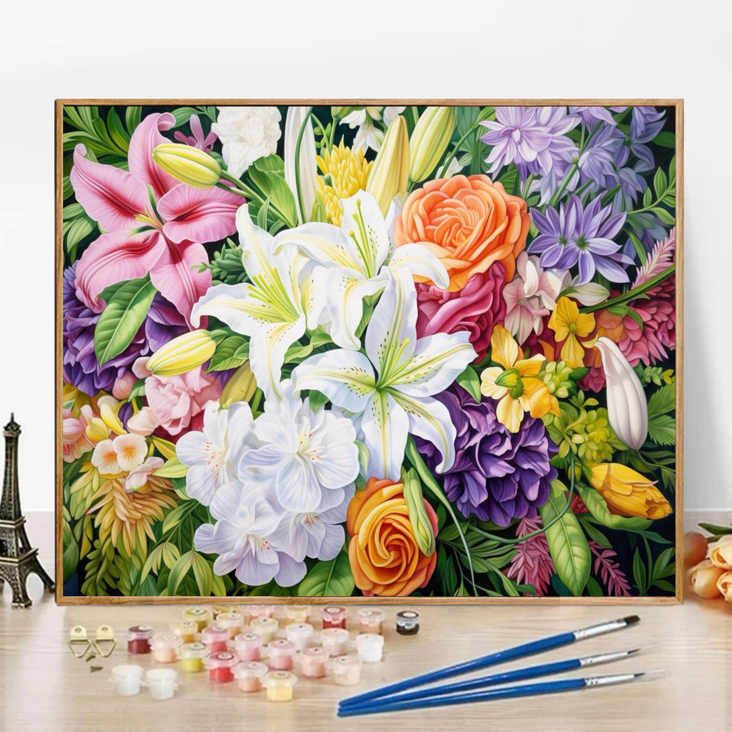 Flower- Paint by Numbers -50x40cm