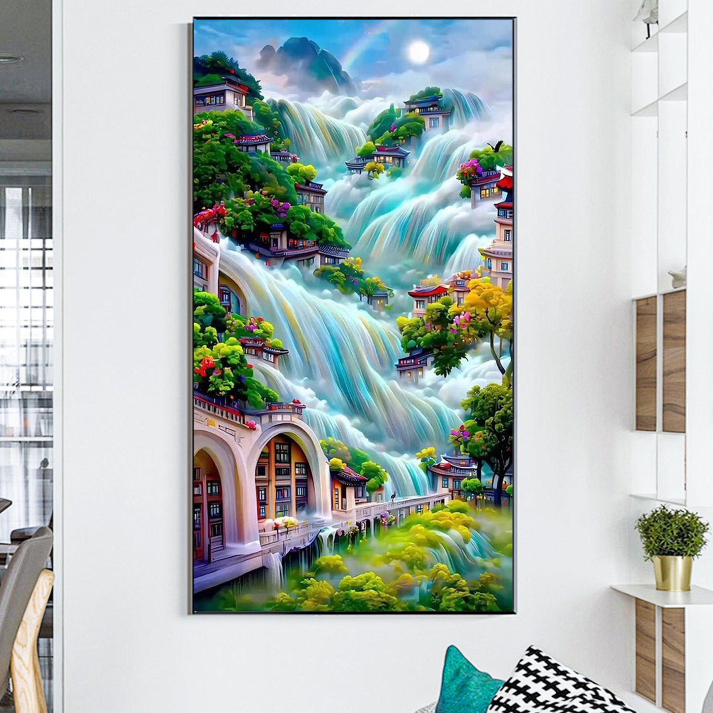 Waterfall- Full Round Diamond Painting - 40x70cm
