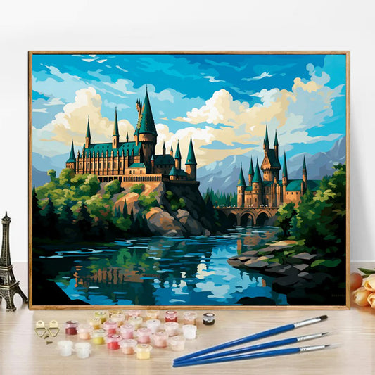 Castle - Paint by Numbers -50x40cm