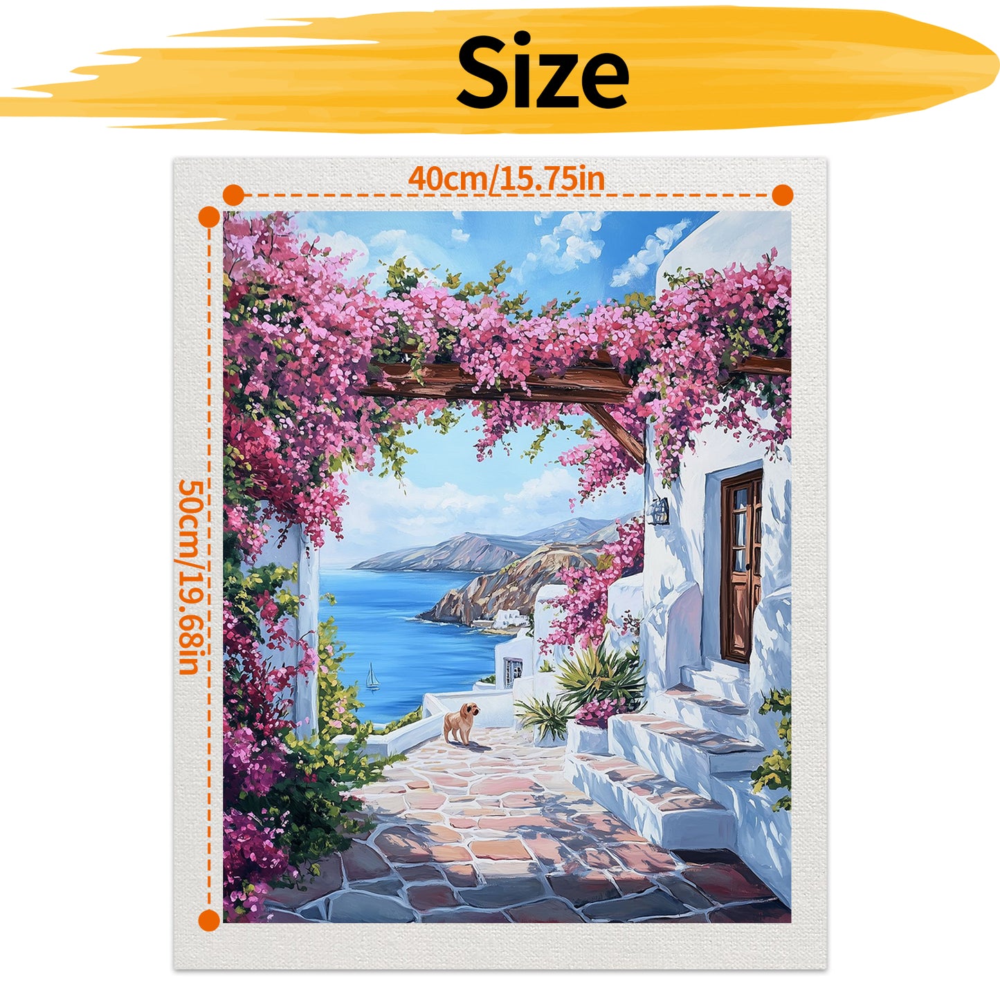 Village - Paint by Numbers -40x50cm