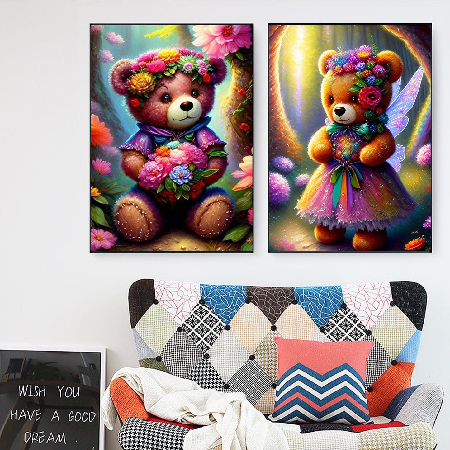 Couple Bears - Full Round Diamond Painting - 30x40cm - T211