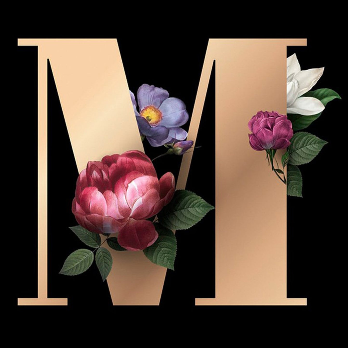 26 Alphabet - Full Round Diamond Painting - 30x30cm