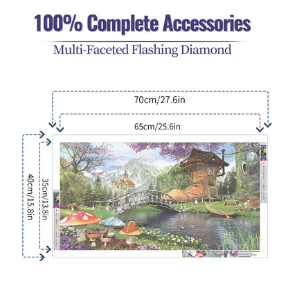 House - Full Round Diamond Painting - 70x40cm