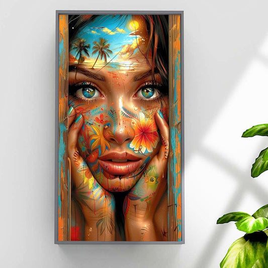 Girlish- Full Round Diamond Painting - 40x70cm