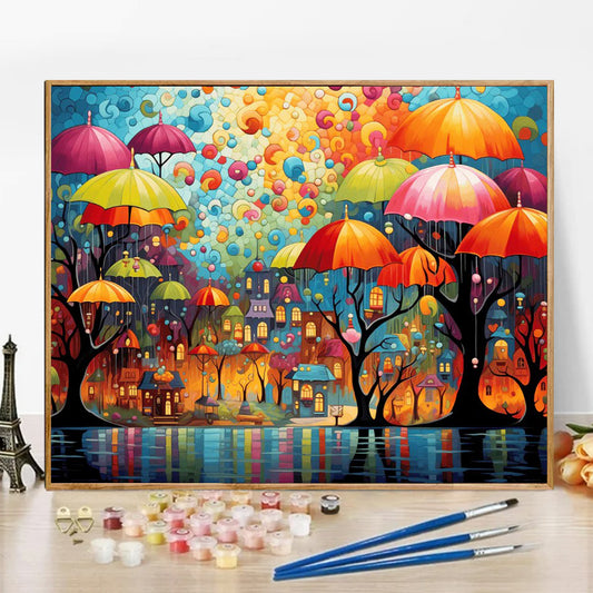 Umbrella tree - Paint by Numbers -50x40cm