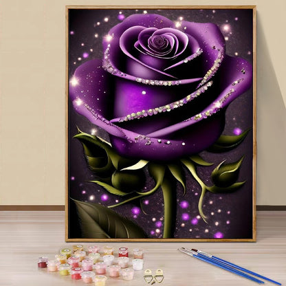 Rose- Paint by Numbers -40x50cm