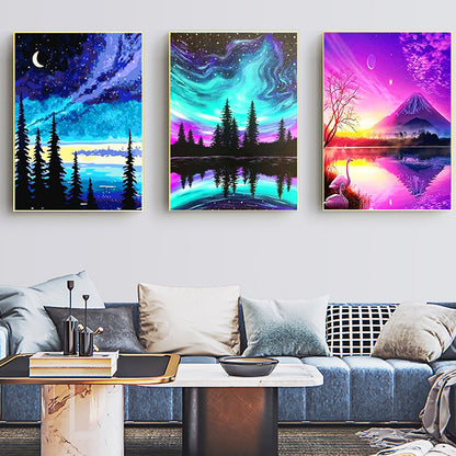 YALKIN Mountain Diamond Painting Art and Craft Kits 12 Piece -12x16in