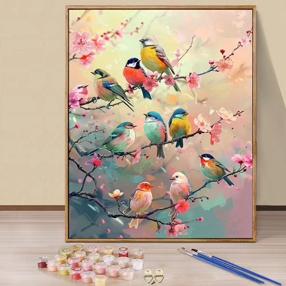 Bird- Paint by Numbers -40x50cm