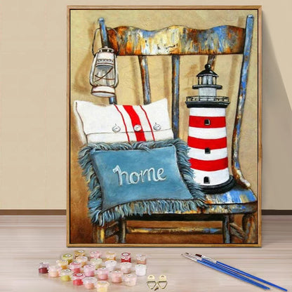 Lighthouse - Painting with Numbers -40x50cm