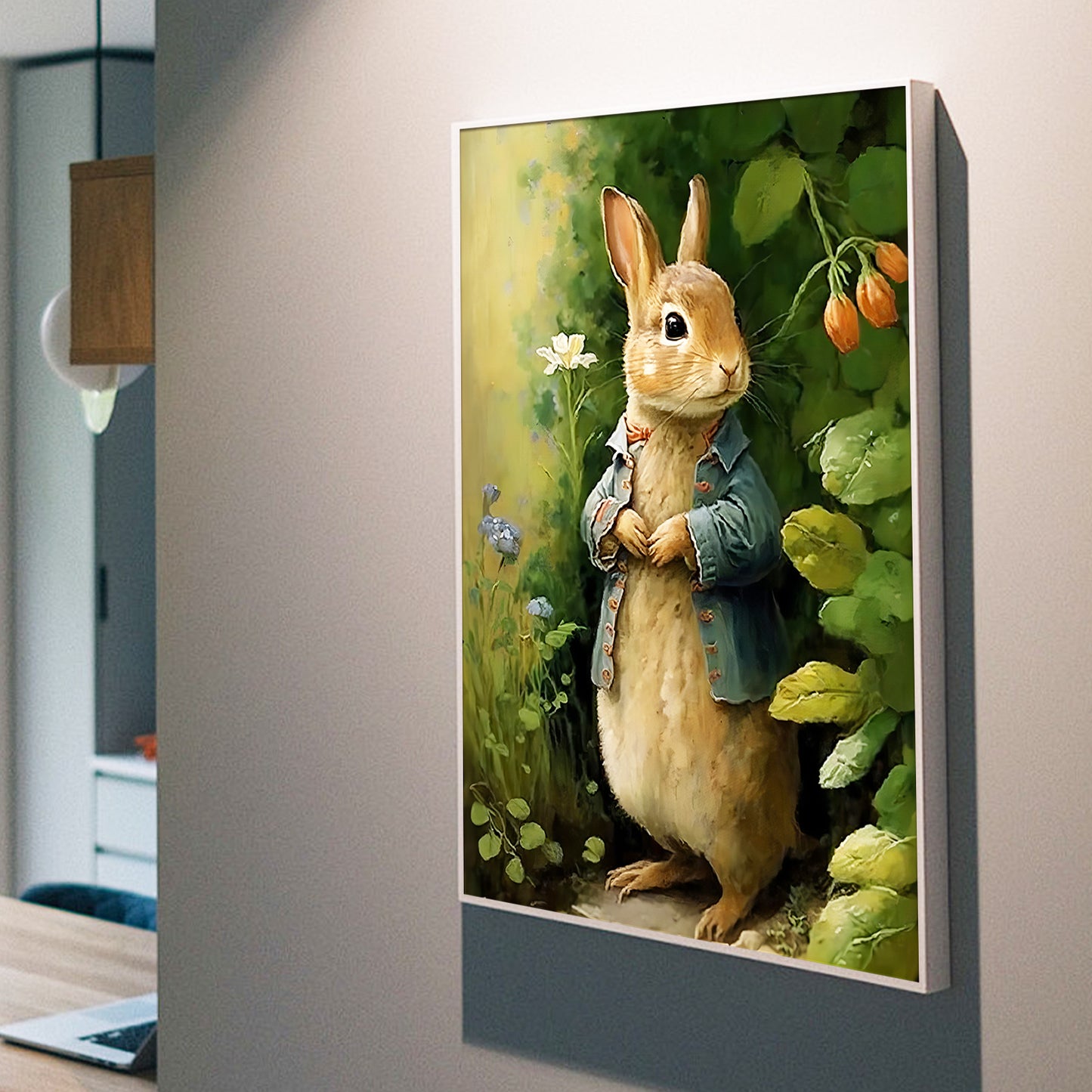 Rabbit - Full Round Diamond Painting - 30x40cm