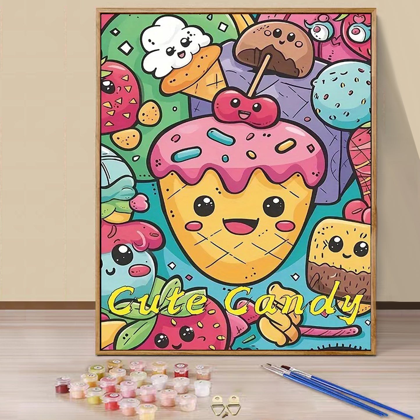 Ice Cream  - Paint by Numbers -40x50cm