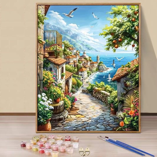 Town- Paint by Numbers -40x50cm