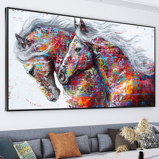 Horse - Full Round Diamond Painting - 70x40cm