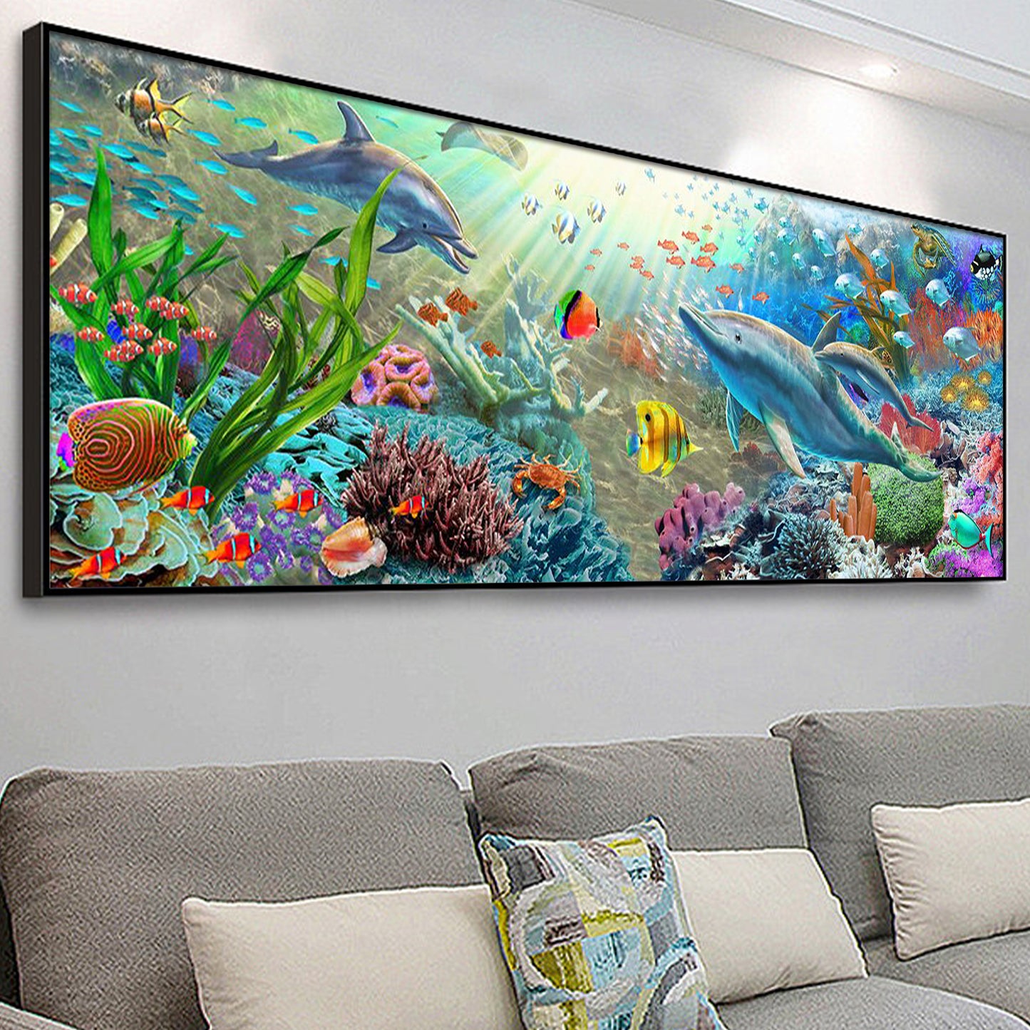 Seabed - Painting with Numbers -90x30cm