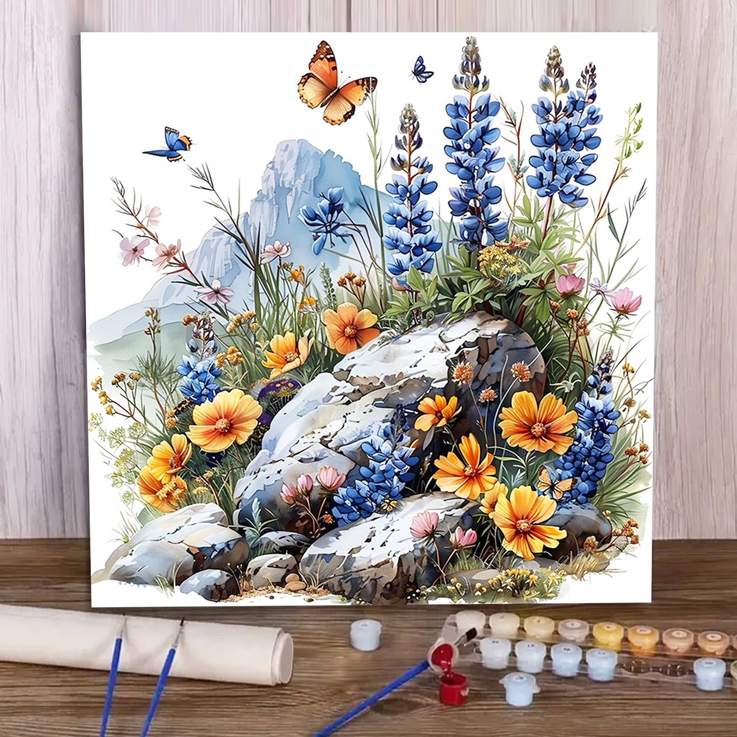 Flower - Paint by Numbers -40x40cm