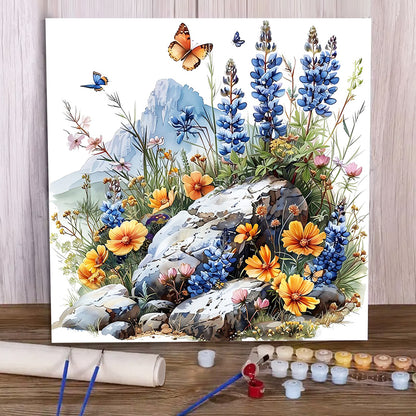 Flower - Paint by Numbers -40x40cm