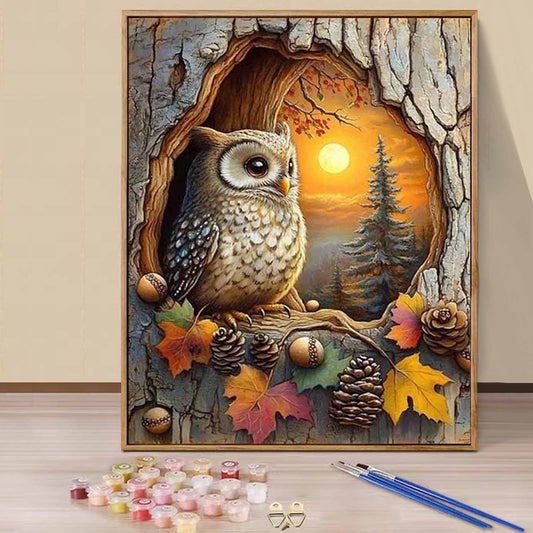 Owl - Paint by Numbers -40x50cm