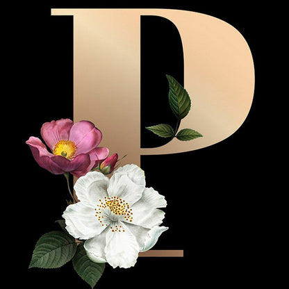 26 Alphabet - Full Round Diamond Painting - 30x30cm