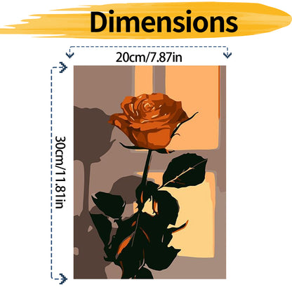 Rose - Paint by Numbers -20x30cm