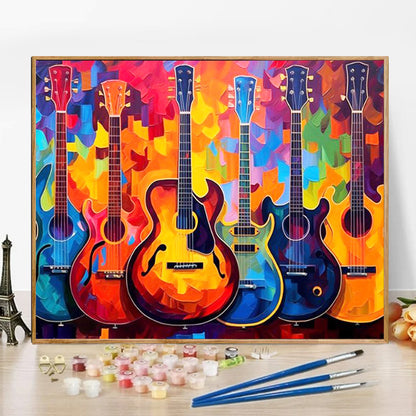 Guitar - Paint by Numbers -40x50cm