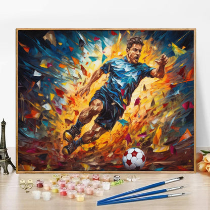 Football Star - Paint by Numbers -40x50cm