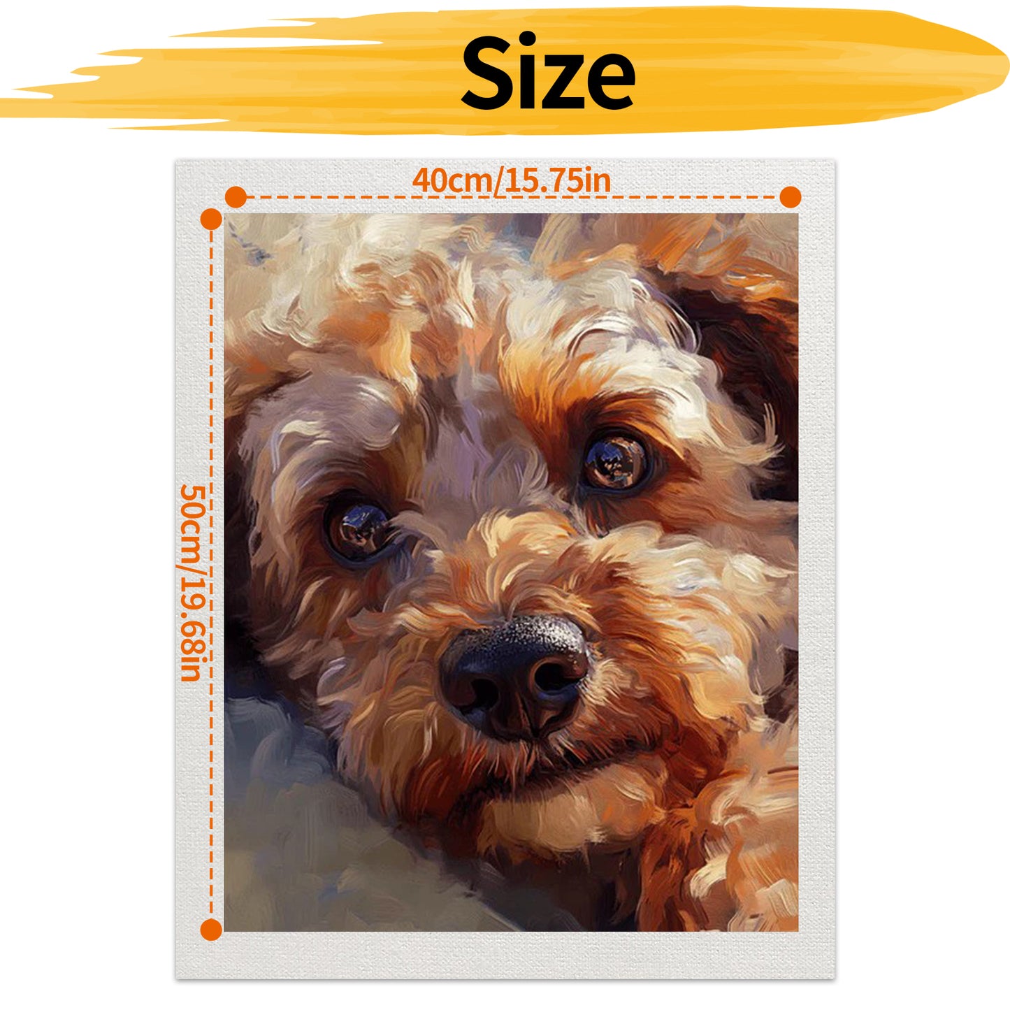 Puppy- Paint by Numbers -40x50cm
