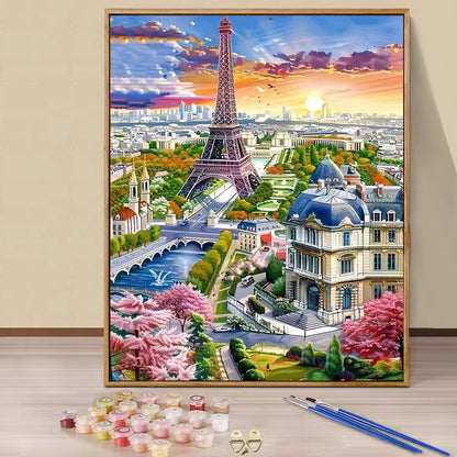 Eiffel Tower- Paint by Numbers -40x50cm
