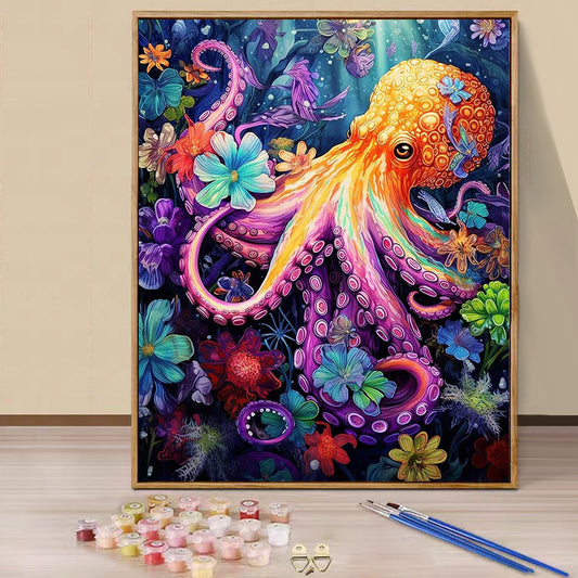 Animal Octopus- Painting with Numbers -40x50cm