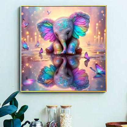 Elephant- Painting by Numbers -40x40cm