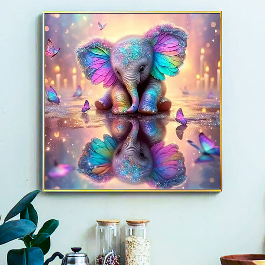 Elephant- Painting by Numbers -40x40cm