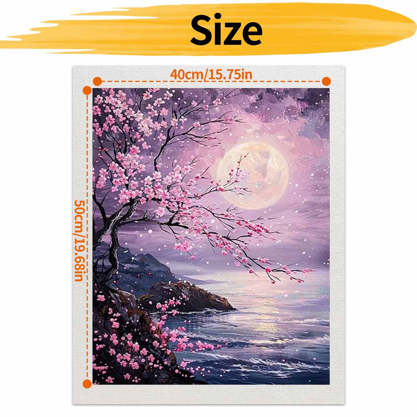 Moon- Paint by Numbers -40x50cm