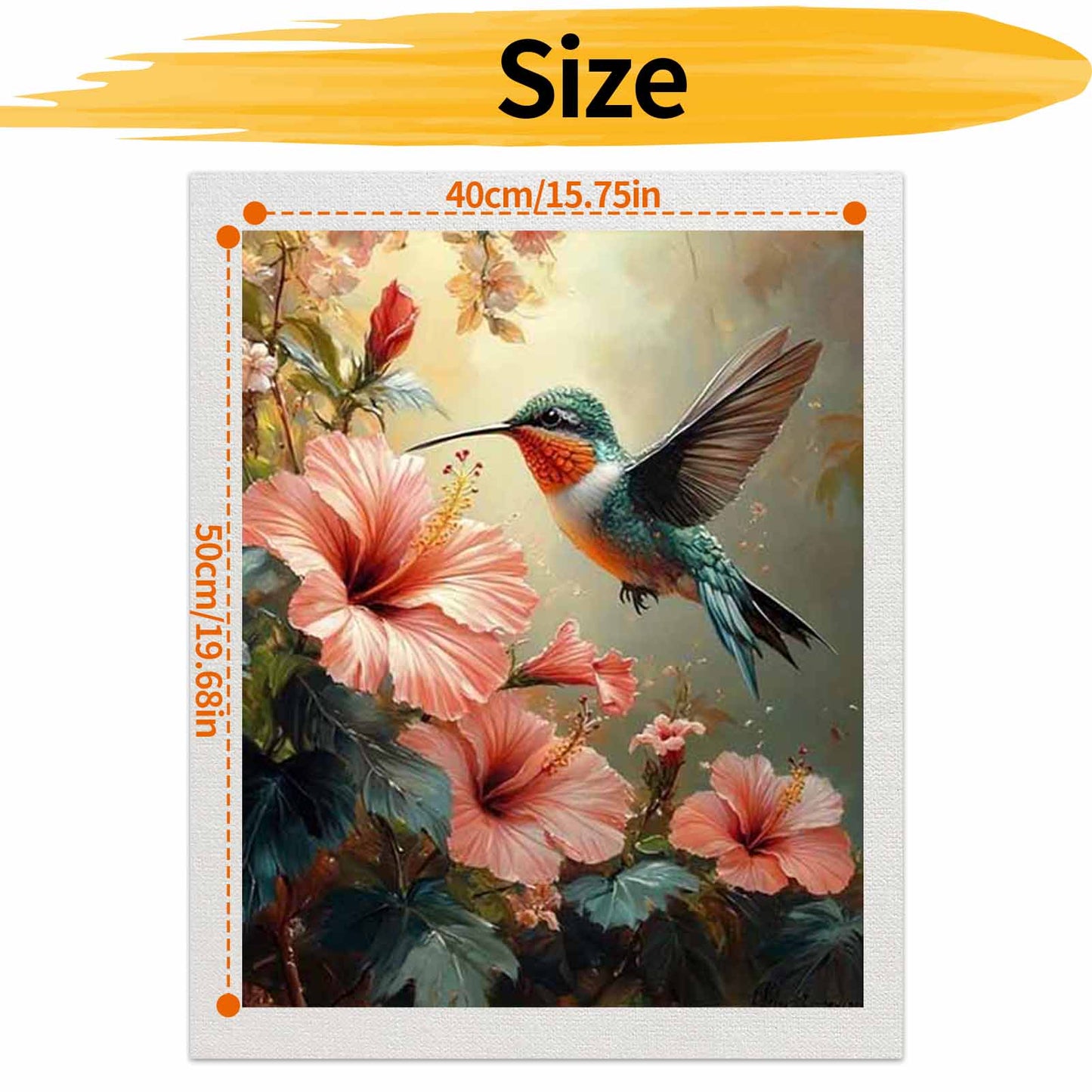 Hummingbird- Paint by Numbers -40x50cm