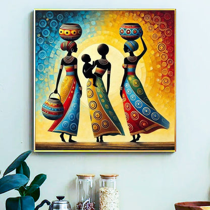 Girl - Painting by Numbers -40x40cm