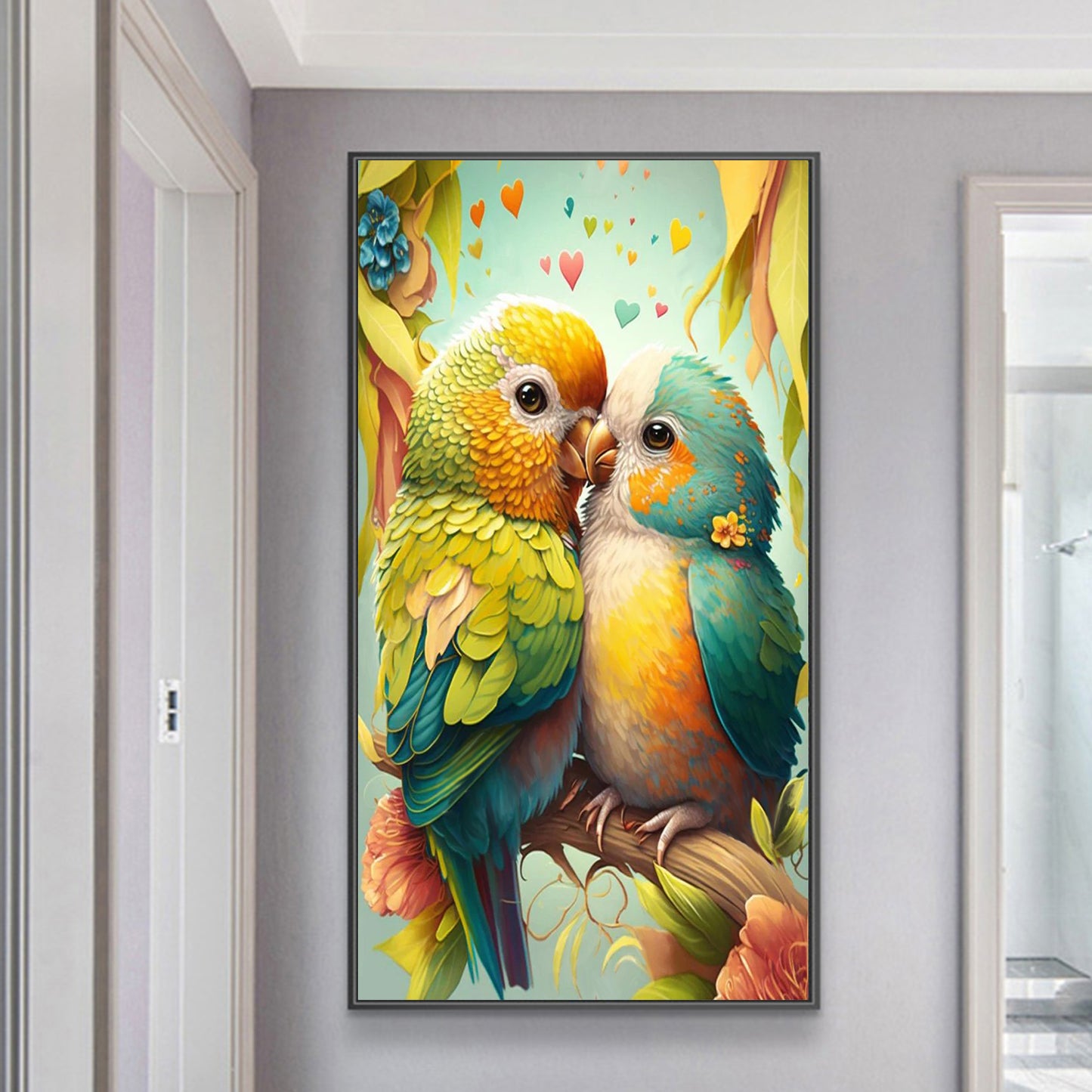 Animal Bird- Full Round Diamond Painting - 70x40cm - T186
