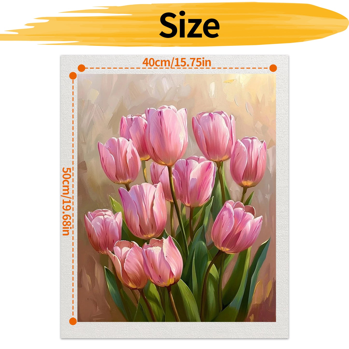 Tulip- Paint by Numbers -40x50cm