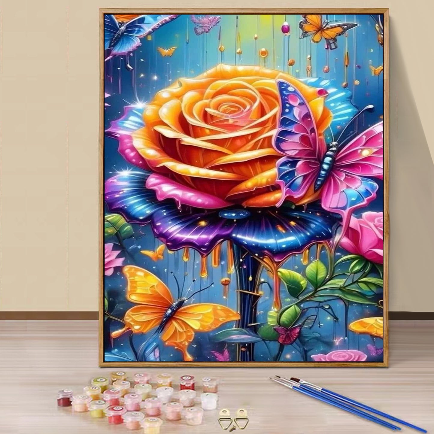 Rose - Paint by Numbers -40x50cm