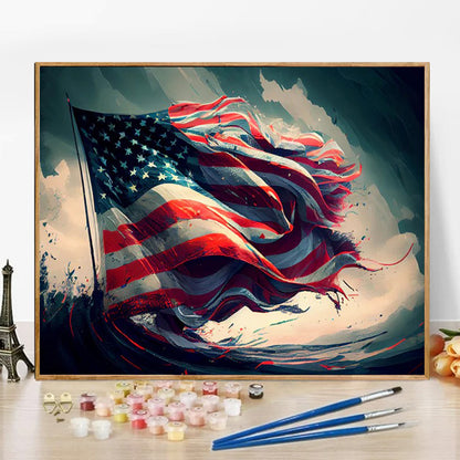 Flag - Paint by Numbers -50x40cm