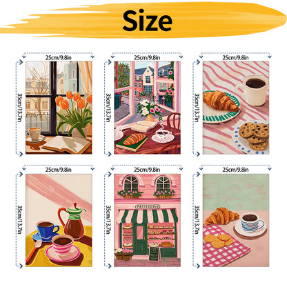 Afternoon tea - Paint by Numbers -25x35cm/6pcs