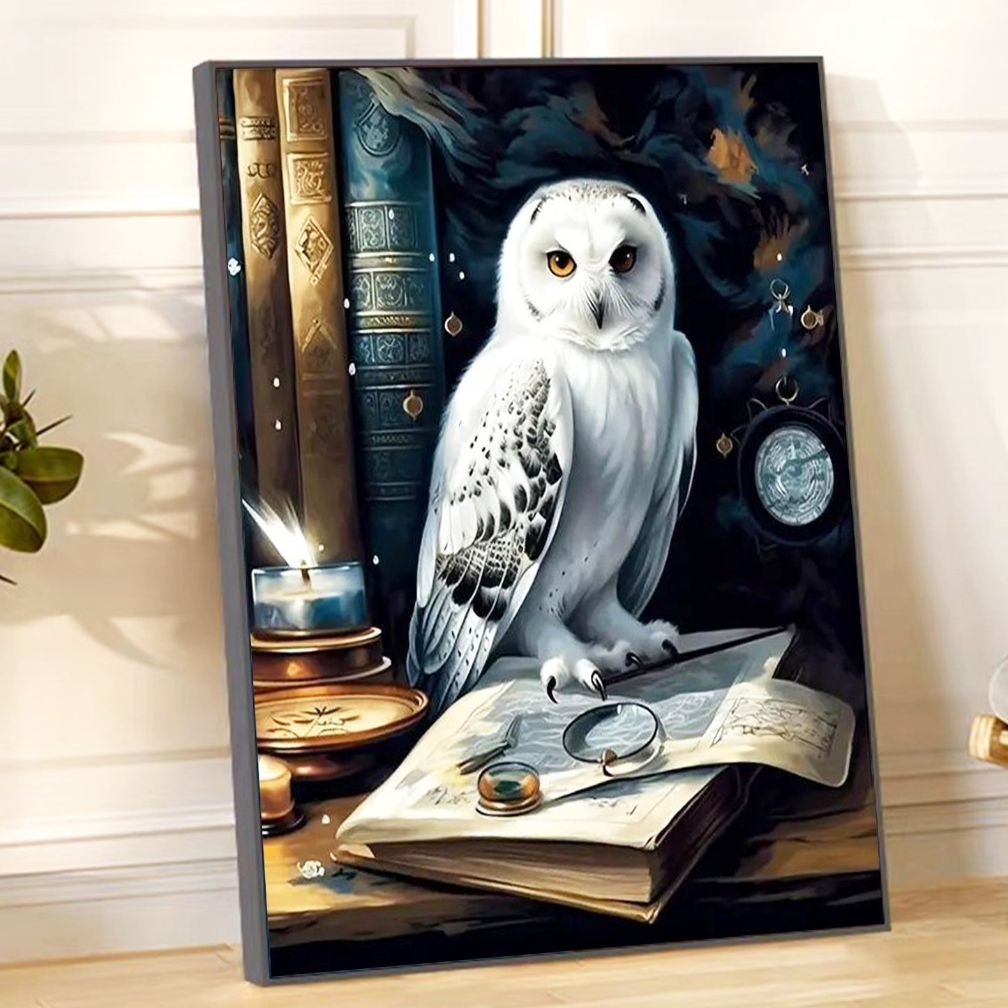 Owl- Full Round Diamond Painting - 30x40cm