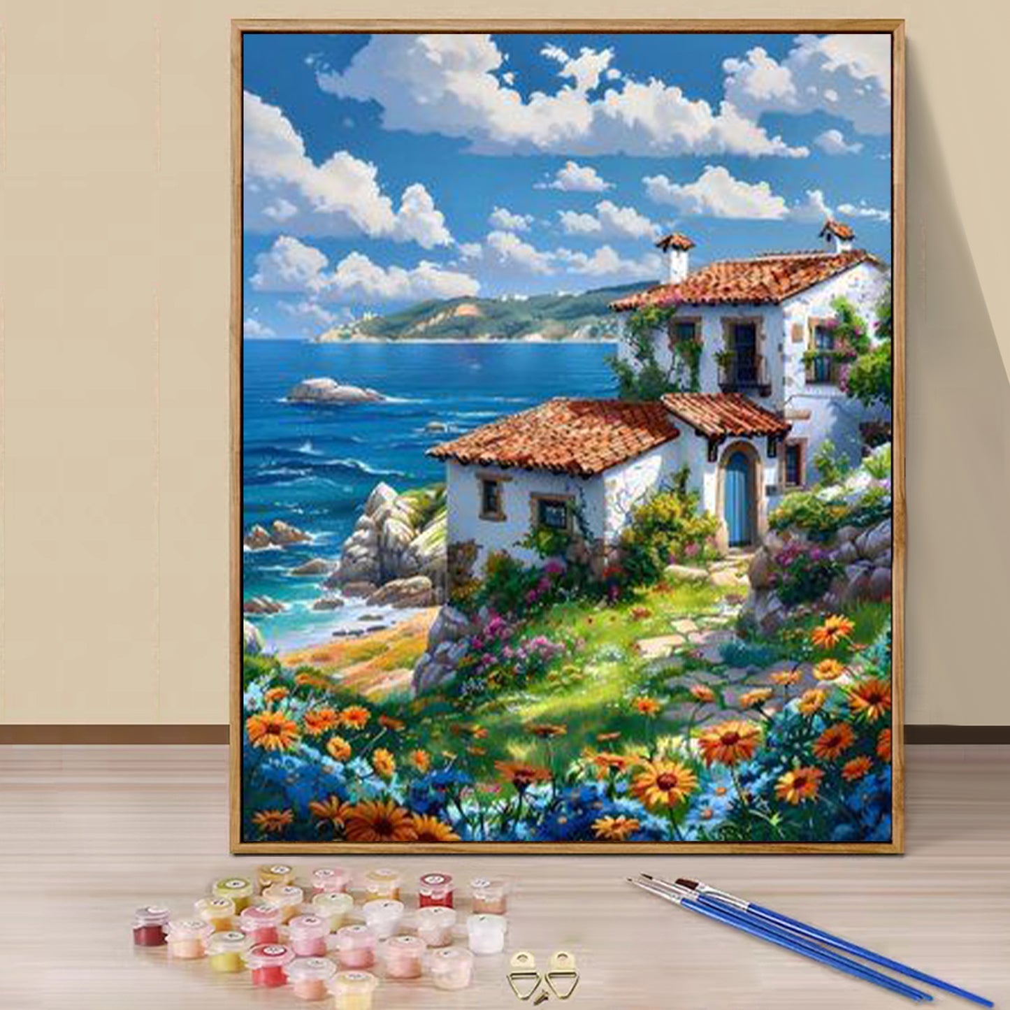 Seaside House - Paint by Numbers -40x50cm