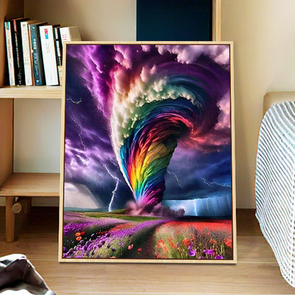 Colorful Tornado - Painting with Numbers -40x50cm