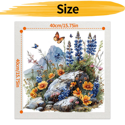 Flower - Paint by Numbers -40x40cm