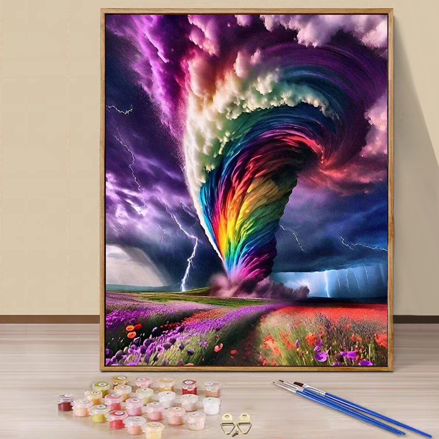 Colorful Tornado - Painting with Numbers -40x50cm